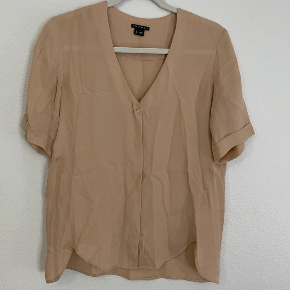Theory silk blouse